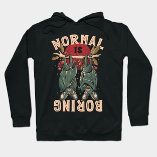 Normal is Boring - Cute Funny Animal Gift Hoodie